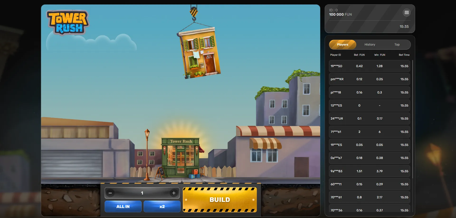 Tower Rush crash game by Galaxsys — official review India 2026